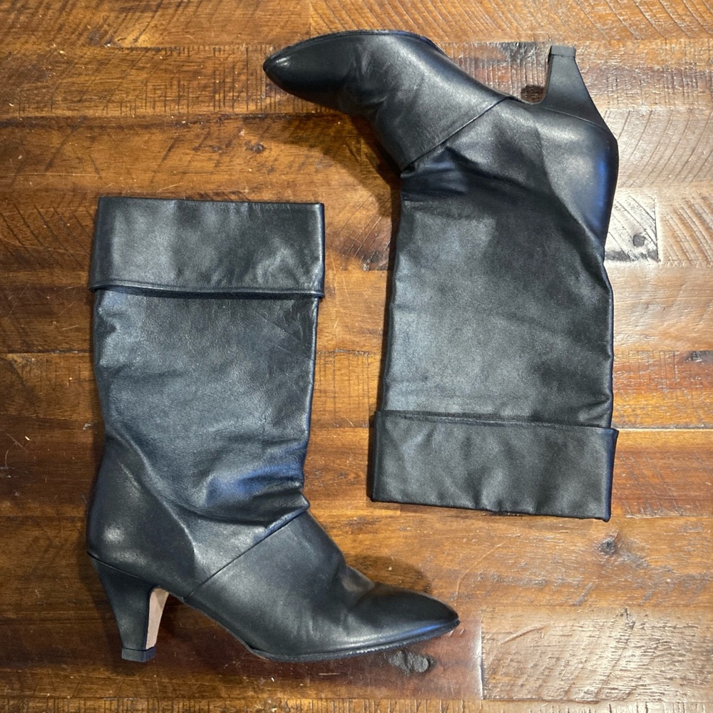 vintage 80’s Joyce California black heeled boots 8